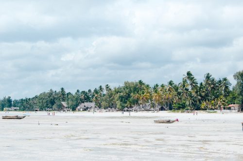 Ebbe am Strand von Paje, Sansibar